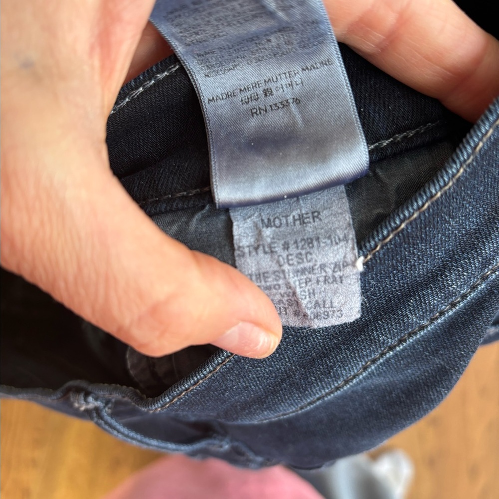 MOTHER Jeans The Stunner Zip Two Step Fray Wash Last Call Size 25 - Picture 8 of 10